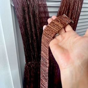 Sabina Musayev metallic maxi dress